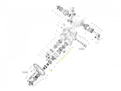 810W35606-0011 軸間差速器總成,Inter-shaft differential assembly,濟南向前汽車配件有限公司