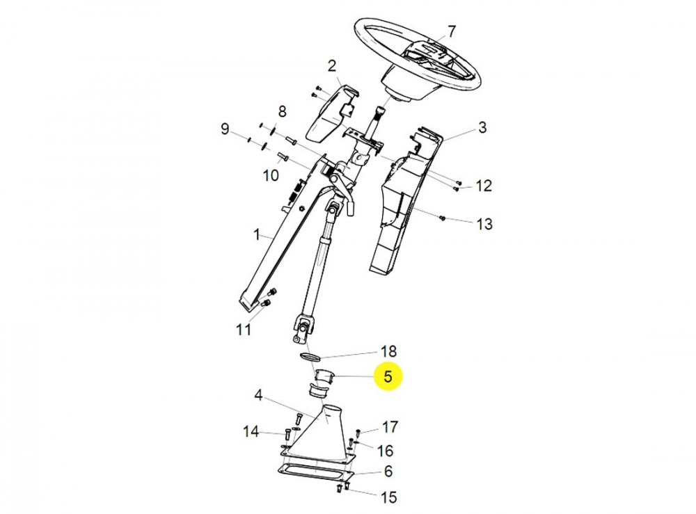LG9716470010  轉(zhuǎn)向管柱襯套,Steering column bushing,濟(jì)南向前汽車配件有限公司
