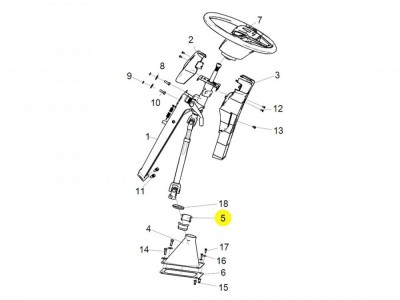LG9716470010  轉(zhuǎn)向管柱襯套,Steering column bushing,濟(jì)南向前汽車配件有限公司