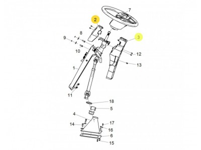 LG9716470180/181  轉(zhuǎn)向柱護(hù)罩（前后）,Steering column guards (front and rear),濟(jì)南向前汽車(chē)配件有限公司