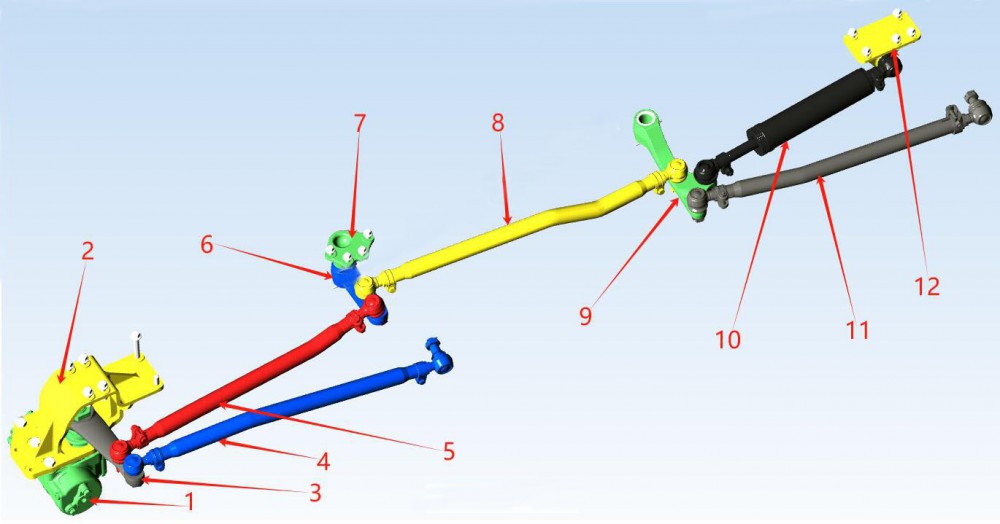 DZ97319430621 轉(zhuǎn)向第二搖臂總成,Turn to the second rocker arm assembly,濟(jì)南向前汽車(chē)配件有限公司