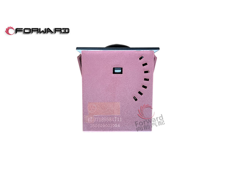 DZ97189584711前照燈(近光)高度調(diào)節(jié)開關(guān),Headlamp (low beam) height adjustment switch,濟(jì)南向前汽車配件有限公司