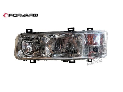 WG9125720001 左前照燈總成,Left headlamp assembly,濟(jì)南向前汽車配件有限公司