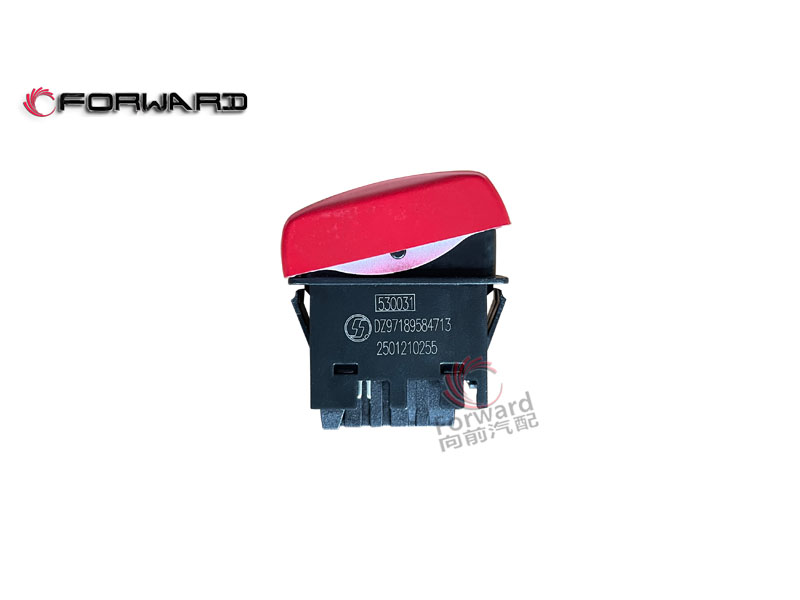 DZ97189584713 危急報(bào)警燈開(kāi)關(guān),Emergency alarm light switch,濟(jì)南向前汽車(chē)配件有限公司
