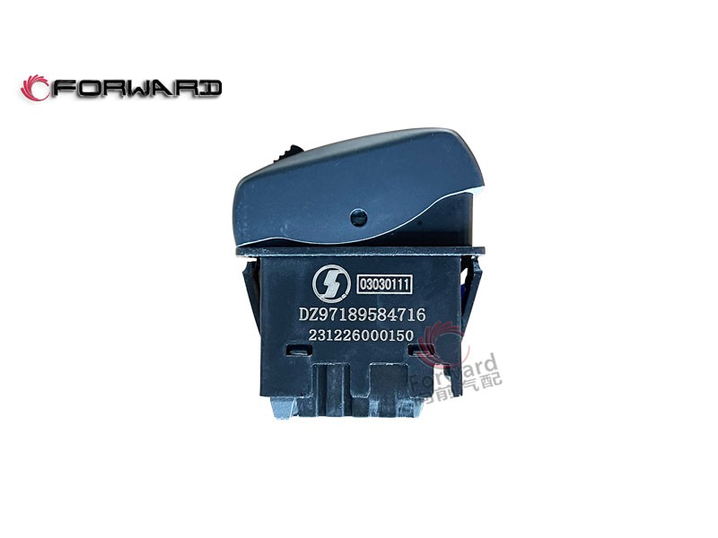 DZ97189584716 輪間差速鎖開關(guān),Inter-wheel differential lock switch,濟南向前汽車配件有限公司