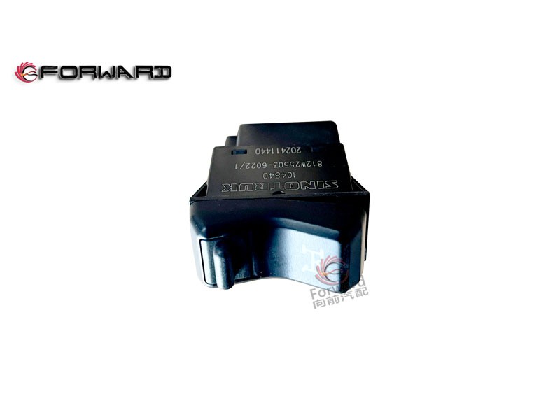 SINOTRUK HOWO T5G 車身駕駛室電器系統(tǒng) 812W25503-6022  取力器開關/812W25503-6022  取力器開關