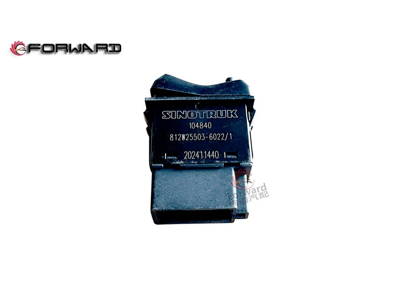 SINOTRUK HOWO T5G 車身駕駛室電器系統(tǒng) 812W25503-6022  取力器開關/812W25503-6022  取力器開關