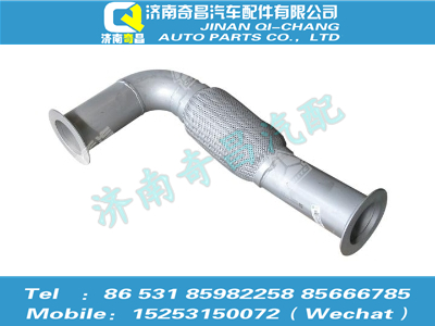 az9525540061,豪瀚配件 豪瀚排氣管第二節(jié),濟(jì)南奇昌汽車(chē)配件有限公司