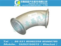 az9525540005,豪瀚配件 豪瀚排氣管第一節(jié)（MAN車架6*4、4*2）WG9525540005,濟南奇昌汽車配件有限公司