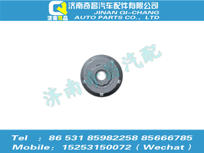 az9525320008,豪瀚配件 豪瀚右輪轂制動鼓總成（QT485D146-3104200）,濟南奇昌汽車配件有限公司
