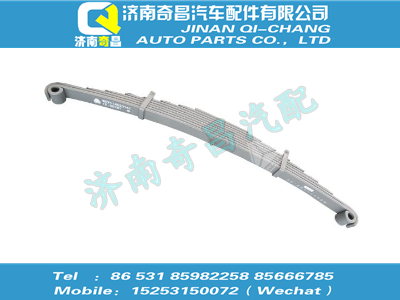 wg9114520141,汕德卡配件 汕德卡前右鋼板彈簧,濟(jì)南奇昌汽車(chē)配件有限公司