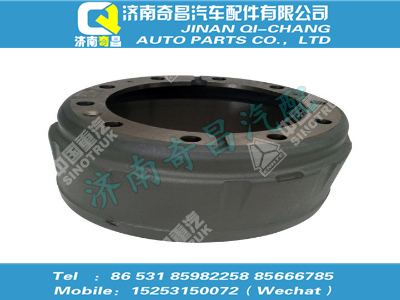 az9111340006,汕德卡配件 汕德卡后制動(dòng)鼓,濟(jì)南奇昌汽車配件有限公司