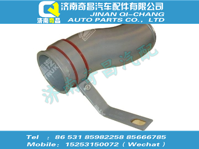 wg9725530155,HOWO配件 HOWO中冷器進氣鋼管,濟南奇昌汽車配件有限公司