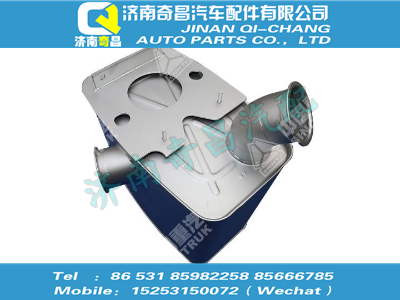 wg9925540481,SITRAK配件消聲器總成,濟南奇昌汽車配件有限公司