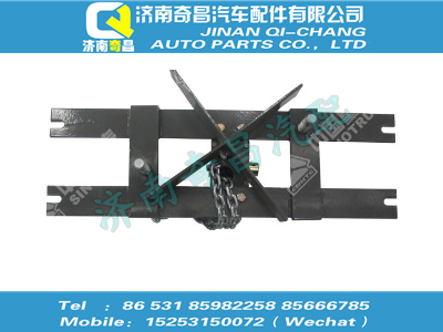 az9625860110,汕德卡配件 汕德卡備胎架底板及傳動(dòng)裝置總成,濟(jì)南奇昌汽車(chē)配件有限公司