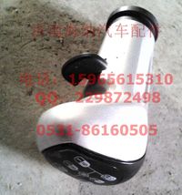 WG9700240026,變速器換擋手柄及擋位標牌總成(10擋右置)，產(chǎn)地山東濟南,濟南海納汽配有限公司