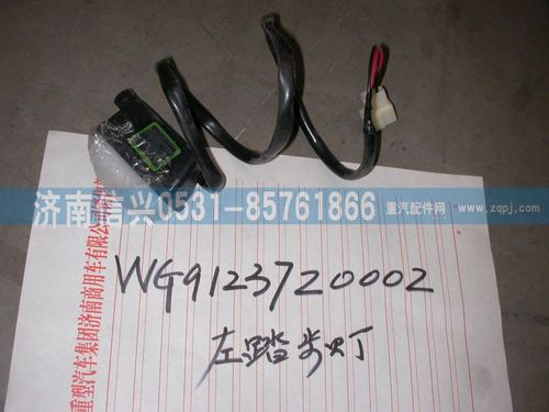 WG9123720002,左踏步燈（黃河王子）,濟(jì)南信興汽車配件貿(mào)易有限公司