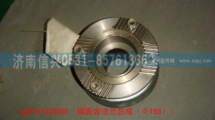 WG9761320380,端面齒法蘭總成（Φ165）,濟南信興汽車配件貿(mào)易有限公司
