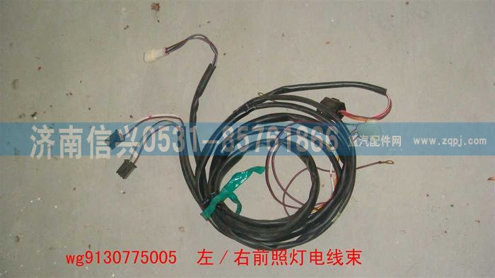 WG9130775005,WG9130775005左、右前照燈線束,濟(jì)南信興汽車配件貿(mào)易有限公司