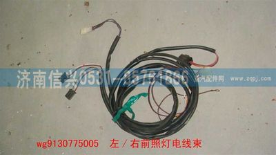 WG9130775005,WG9130775005左、右前照燈線束,濟(jì)南信興汽車配件貿(mào)易有限公司