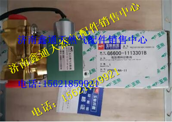 G6600-110720,玉柴天然氣低壓燃料切斷閥,濟南鑫通天然氣銷售中心
