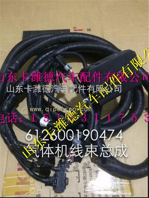612600190474,濰柴WP10CNG天然氣動(dòng)力發(fā)動(dòng)機(jī)配件ECU線束,山東卡濰德汽車配件有限公司